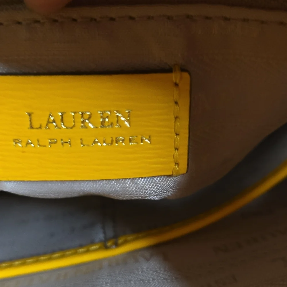 Lauren Ralph Lauren Vibrant Yellow Shoulder Bag - Picture 9 of 16